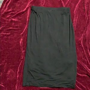 Black casual skirt